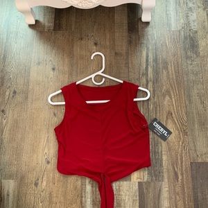 Red Cheryl Creations Tank Top